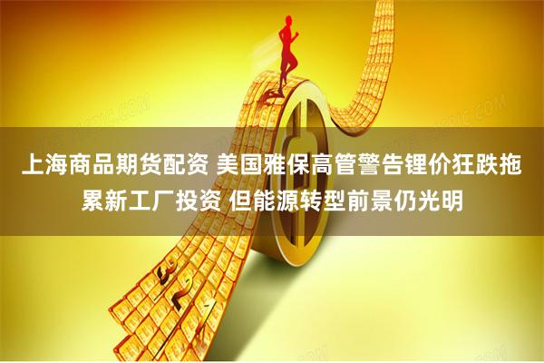 上海商品期货配资 美国雅保高管警告锂价狂跌拖累新工厂投资 但能源转型前景仍光明