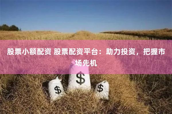 股票小额配资 股票配资平台：助力投资，把握市场先机